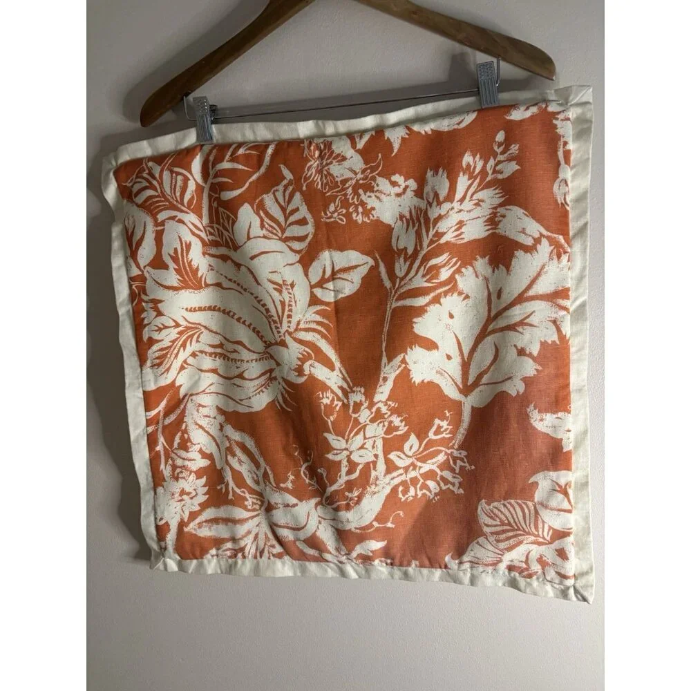 Pottery Barn Palampore Pillow Cover Floral Cotton Linen 20x20 Tree Flower